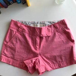 Light pink J.Crew chino shorts